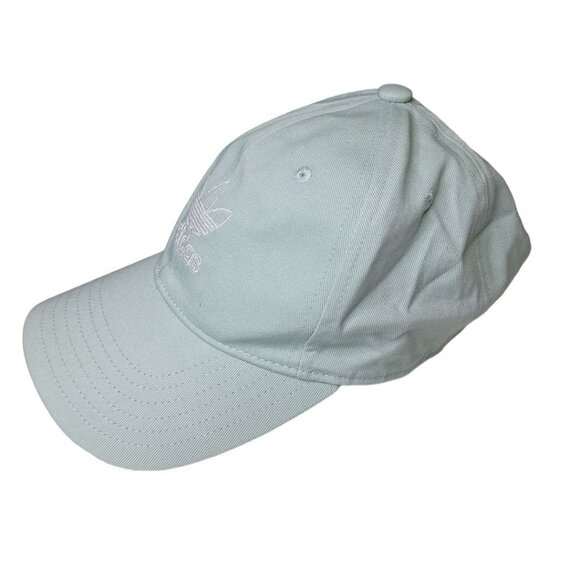 Adidas Ball Cap Hat Adjustable Back Light Blue Green Womens One Size - Picture 6 of 8